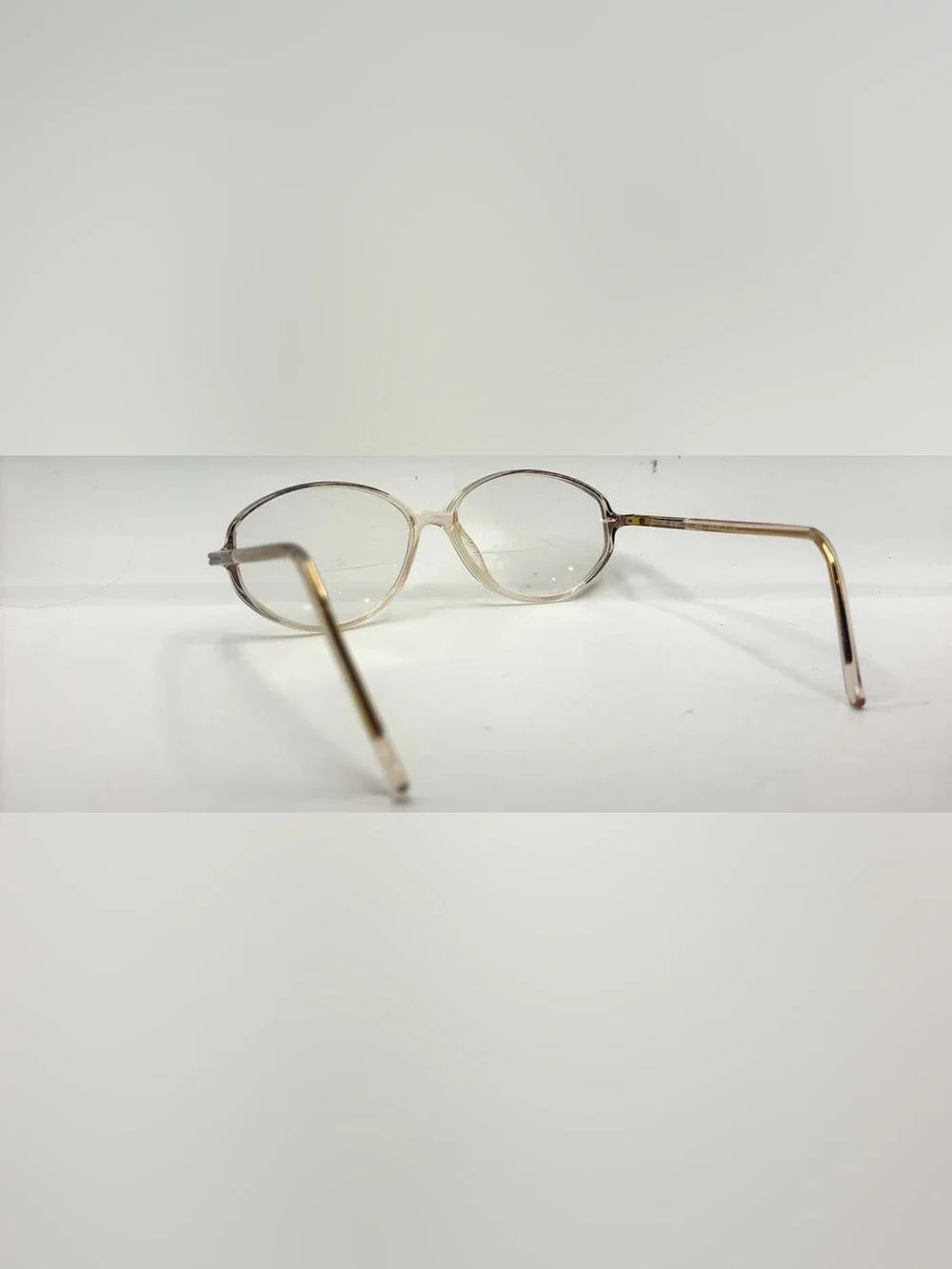 Vintage Silhouette M1911 Brown Translucent Oval Sunglasses Frames Only Austria